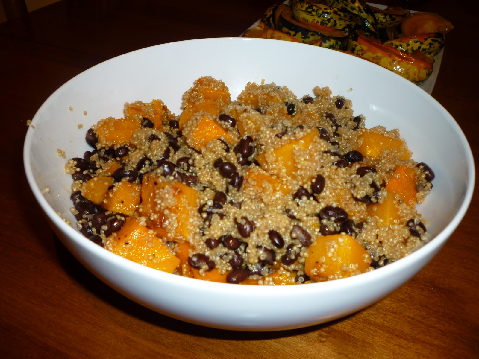 What's Baking in the Butternut Squash Black Bean Quinoa Salad
