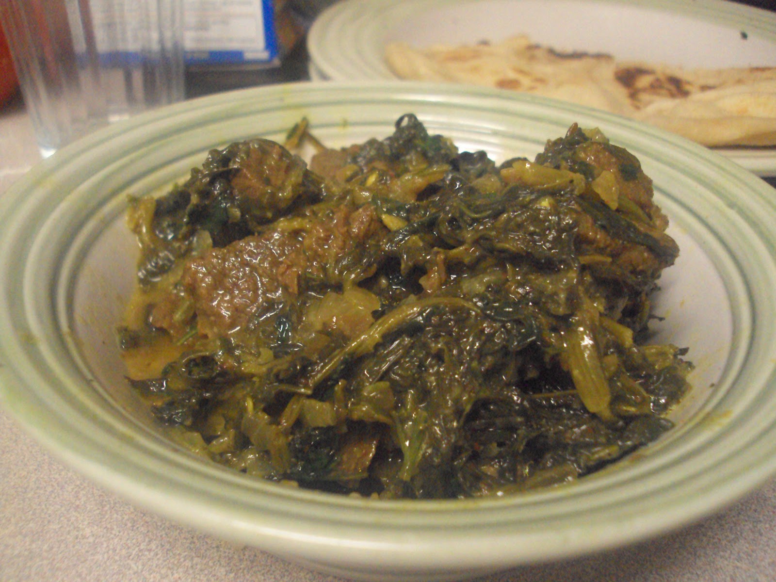 The Muslim Wife's Kitchen Saag aur Gosh ka Salan (Spinach & Beef Curry)