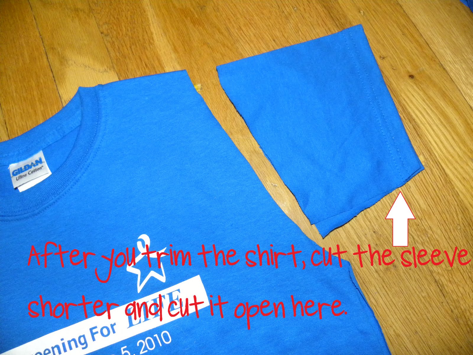 From The Hive how to 'shrink' a tshirt for kids