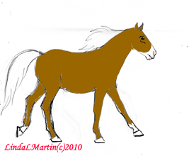 SunnyMondays: Art by Linda L. Martin: Running Horse Gif
