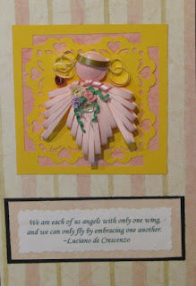 quilling quilled angel spreuer