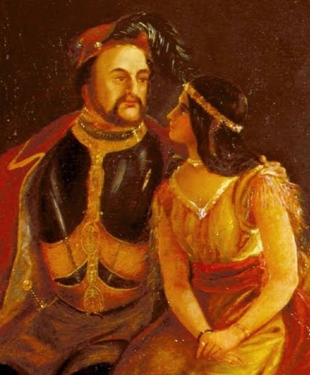 John Rolfe with Matoaka