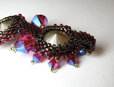 A sparkling rivoli pendant