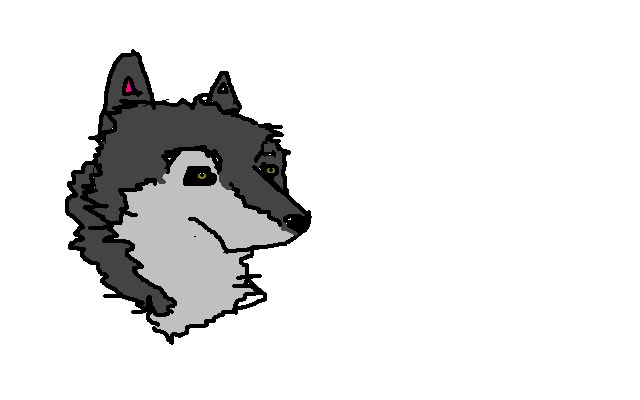 Caron's Musings: Anna's Artwork - the wolf