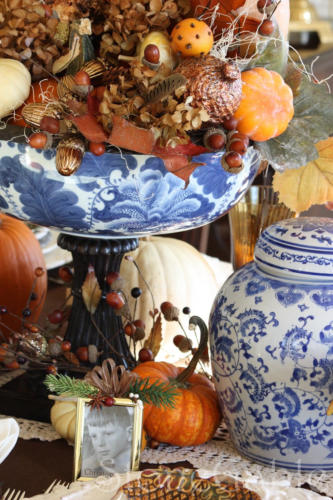 Thanksgiving Table and Giveaway Winner - StoneGable