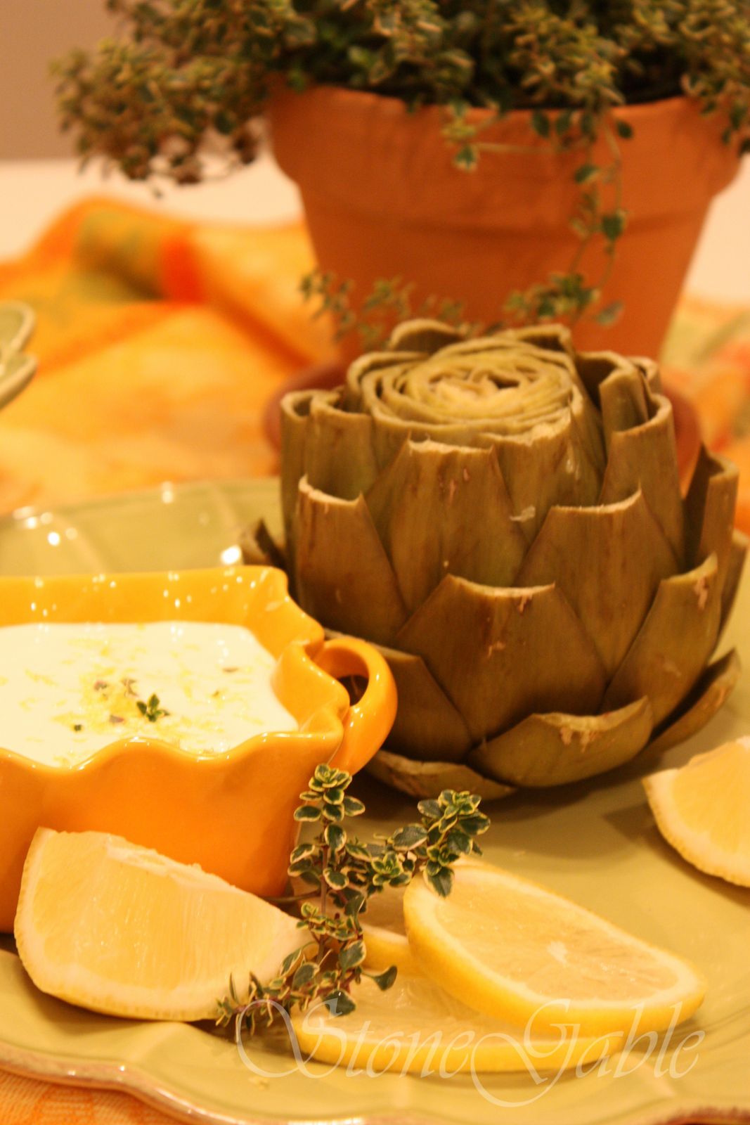 StoneGable HOW TO EAT AN ARTICHOKE