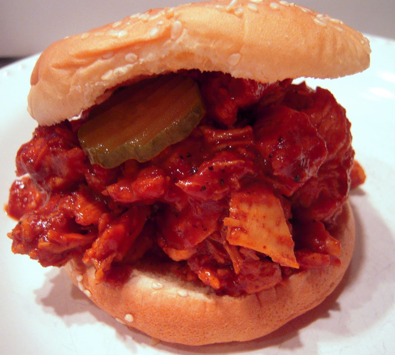 Black Pepper and Molasses Pulled Chicken Sandwiches Plain Chicken®