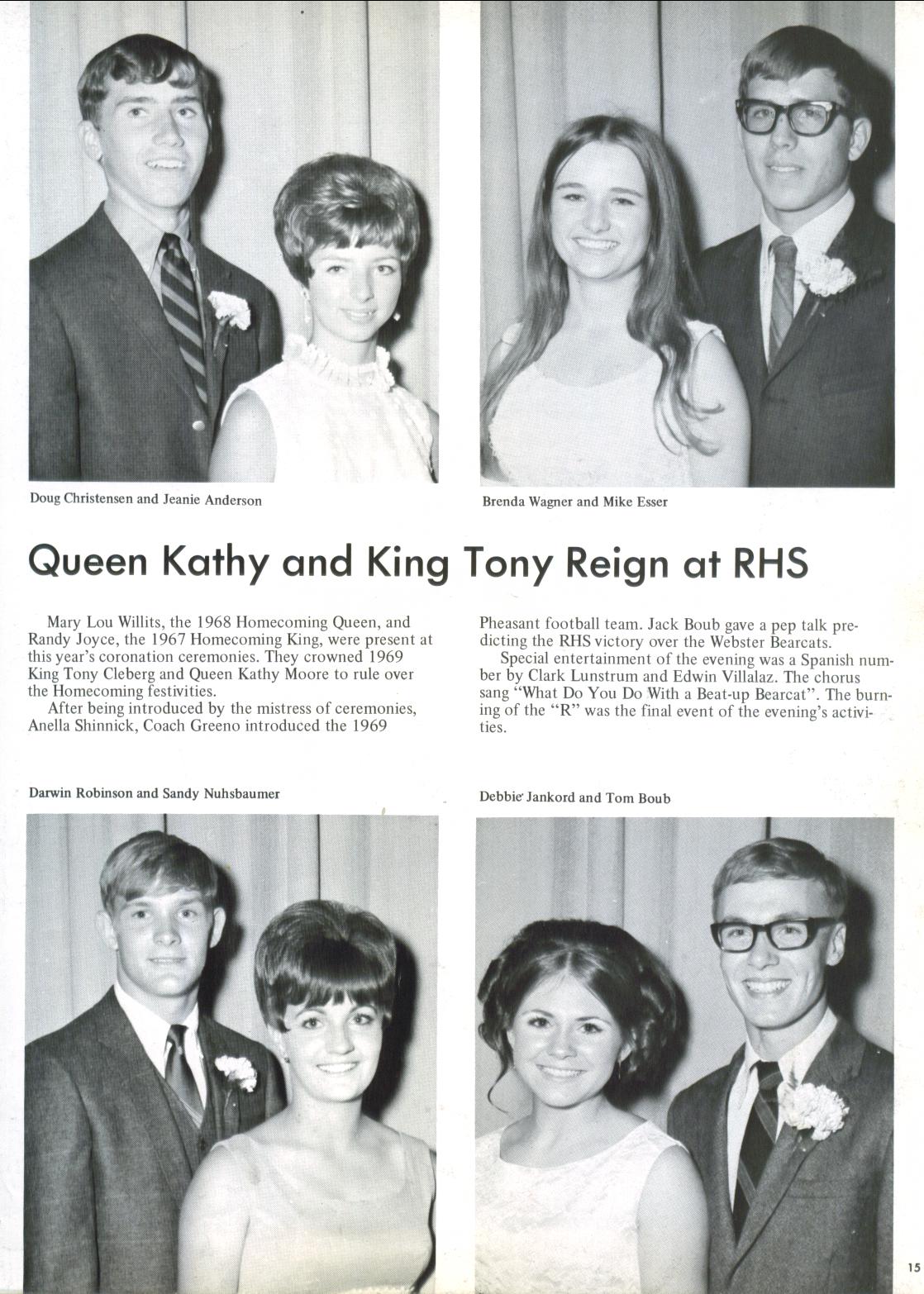 Redfield High School Class of 1970 40 Year Reunion Senior Annual 1970