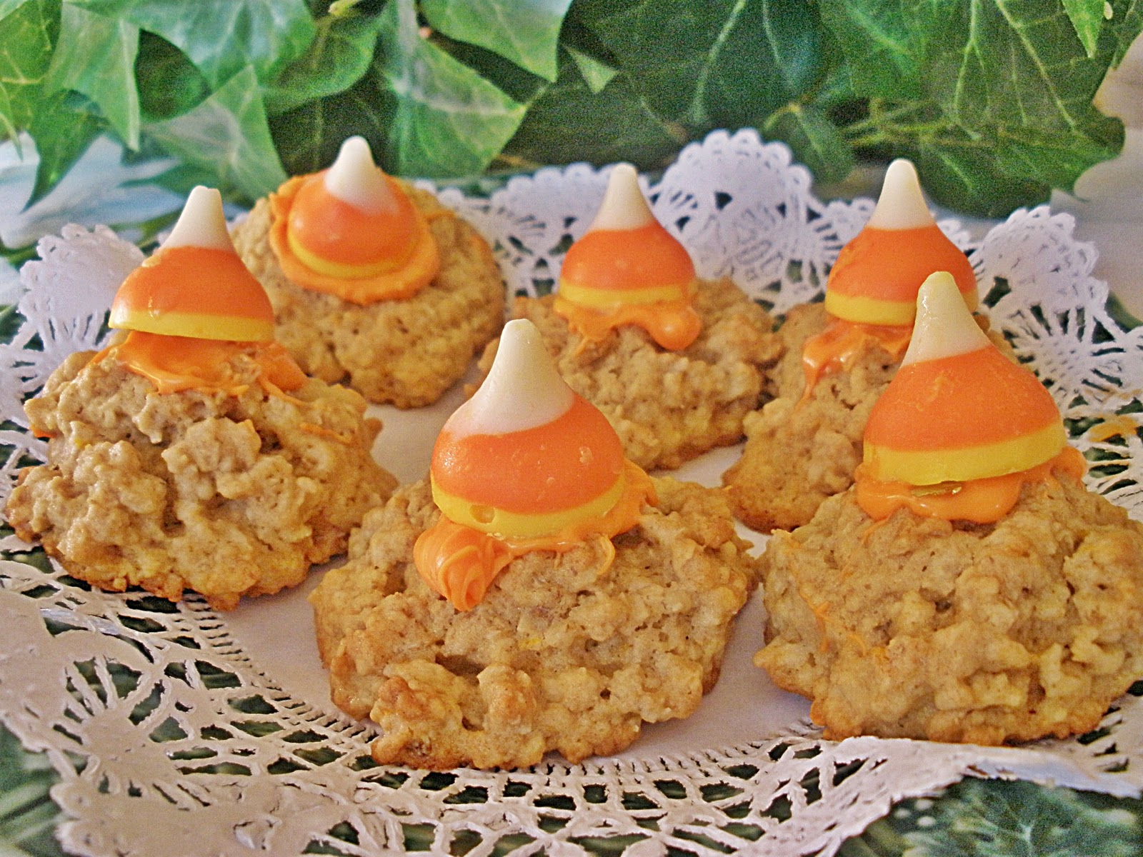 YourTeaLife Orange Cream Candy Corn Kisses Oatmeal Cookies