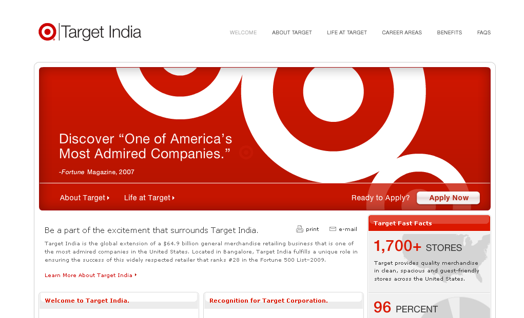 fabiolav: Target: US and India-compare and contrast