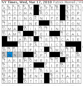 Rex Parker Does the NYT Crossword Puzzle: Onetime South African PM Jan /  WED 3-17-10 / RKO film airer / Polynesian paste / Glittery glue-on