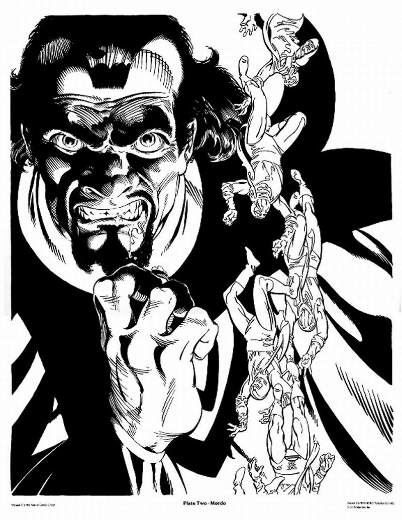 Marvel Comics of the 1980s 1983 Michael Golden's Dr. Strange Portfolio Marvel Comics of the 1980s 1983 Michael Golden's Dr. Strange Portfolio