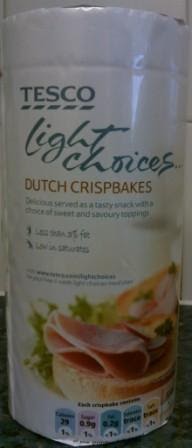 Tesco Light Choices Dutch Crispbakes Diets And Calories