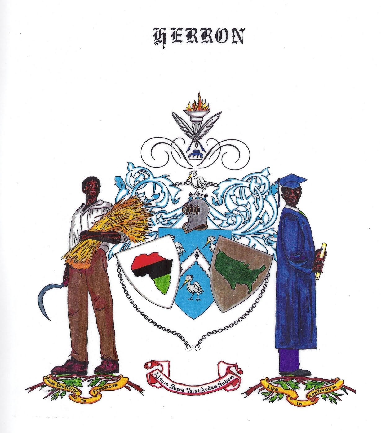 Herron Speaks 23 A DESCRIPTION AND DEFINITION OF THE HERRON COAT OF ARMS