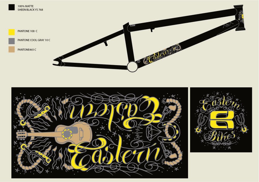 Matt Kerley Tattoo Eastern Bike Co. Frame Designs