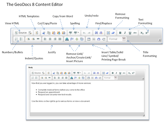 GeoDocs User Guide: Intro to the GeoDocs Text Editor