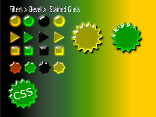 stained-glass icons