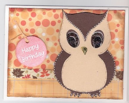 PAPER CRAFTS WITH THE PINK ARMADILLO: Owl Happy Birthday Card