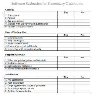 Fledgling: Software Evaluation Form