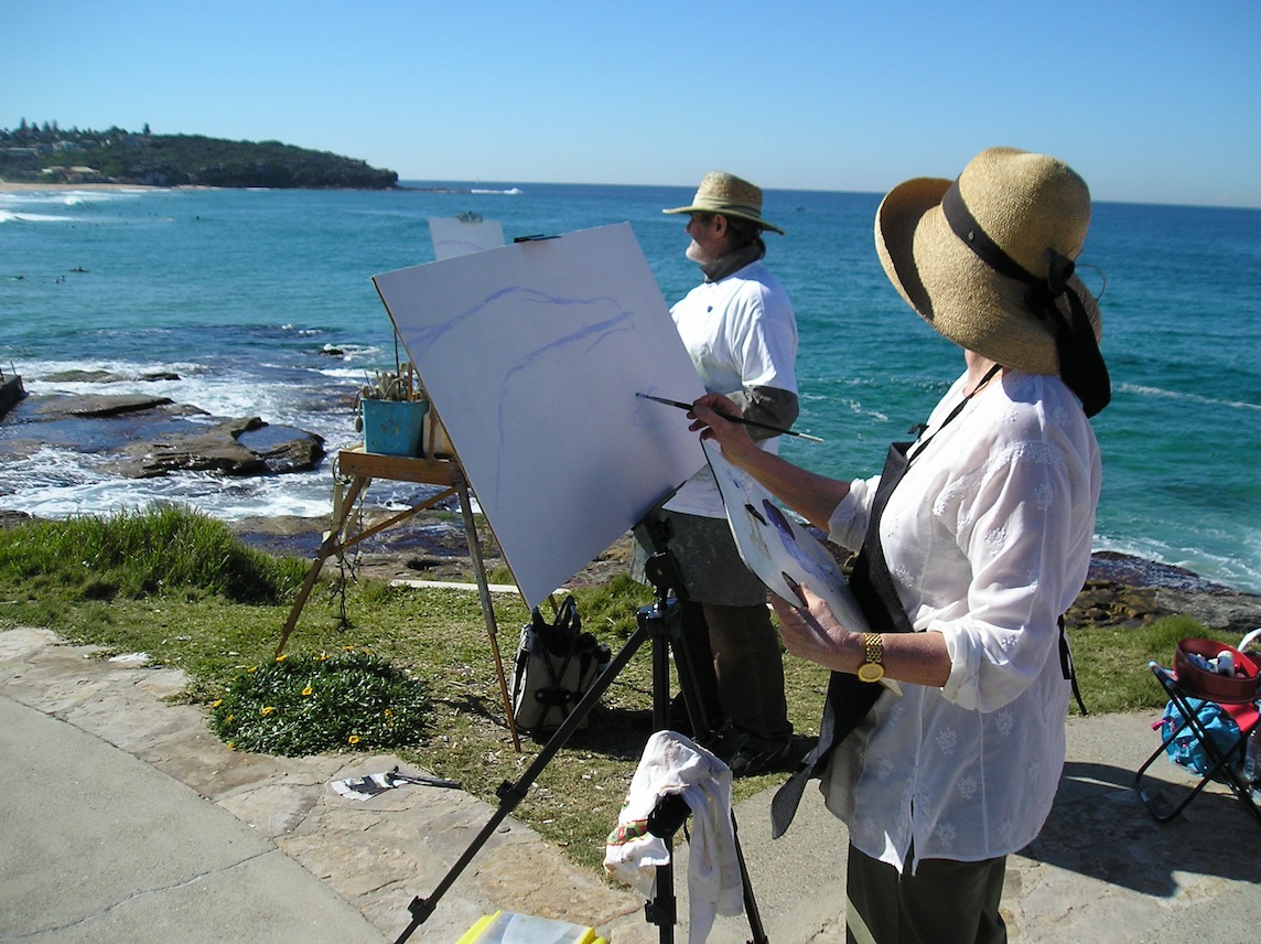 Stephen Mann Art Outdoor landscape painting with Stephen Mann Curl