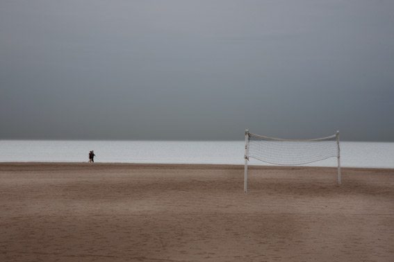 llegada del otonyo a Valencia. Playa de la Malvarrosa