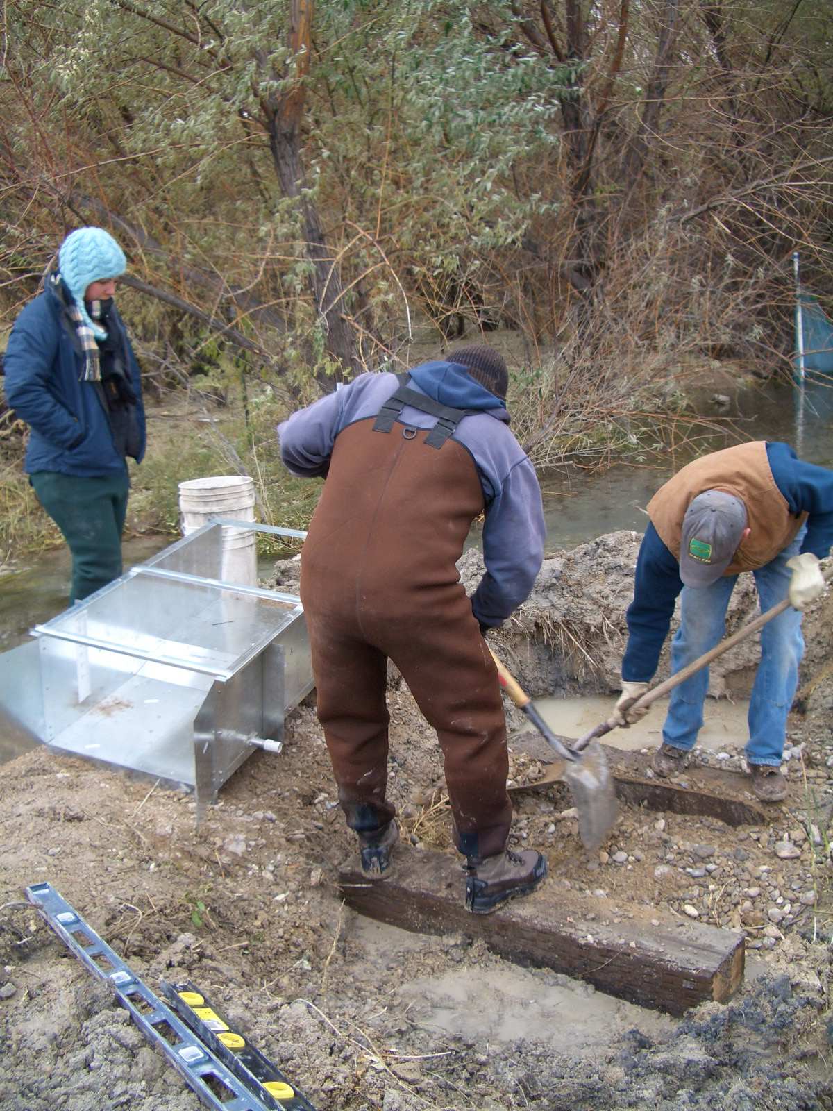 Married With Bikes: Snake Valley fall flume installation