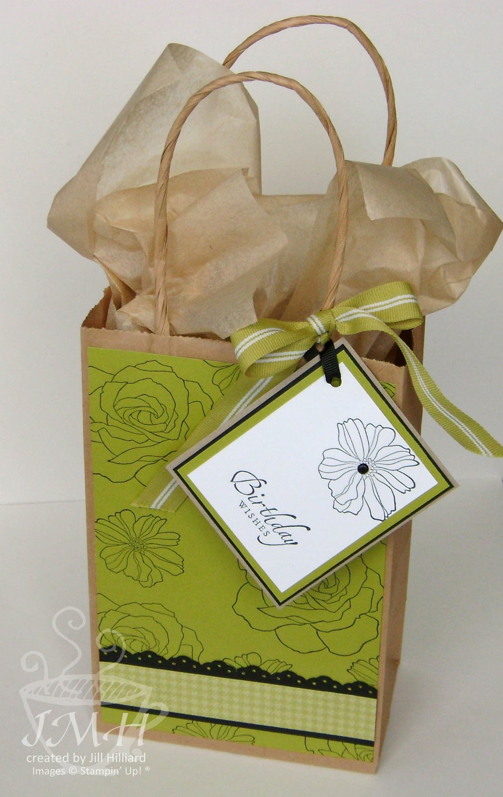 A gift bag to match – Jill's Card Creations