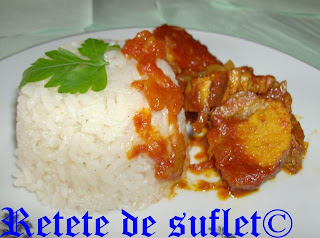 Curry din friptura ramasa (Curry with roast pork leftovers)