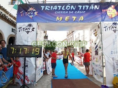 Llegada Triatlón Titán Sierra de Cádiz