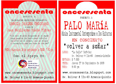 AFICHE PUBLICIDAD EXPOSICION Y CONCIERTO