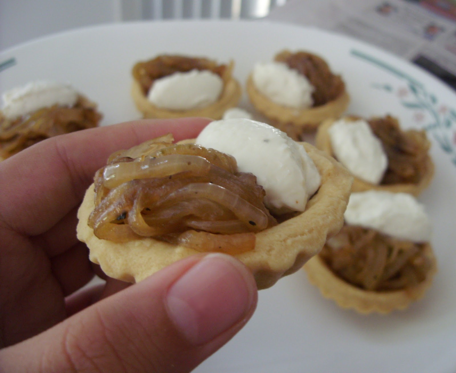 These Tastes of Mine Caramelised Onion and Goat Cheese Tartlets