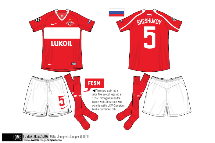 Spartak Moscow Home football shirt 2020 - 2021. Sponsored by Lukoil