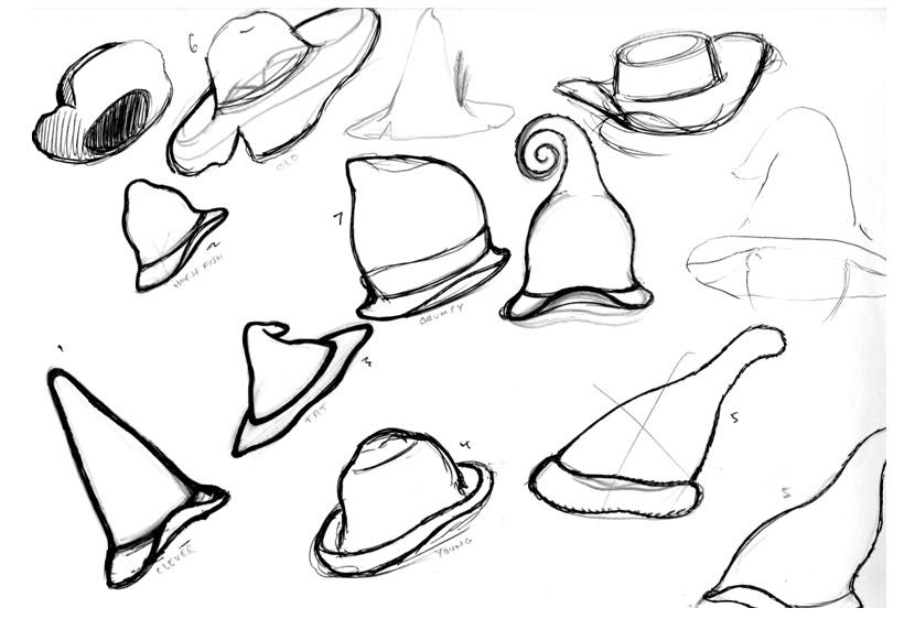 Colin Hill Exploring and Developing: Hat Sketches