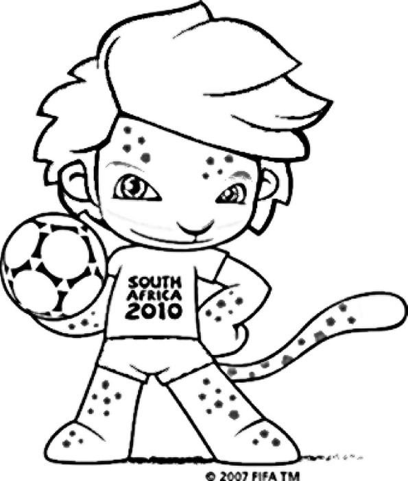 zakumi coloring pages - photo #3