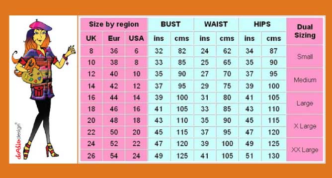 CHECK YOUR SIZE & MEASUREMENT