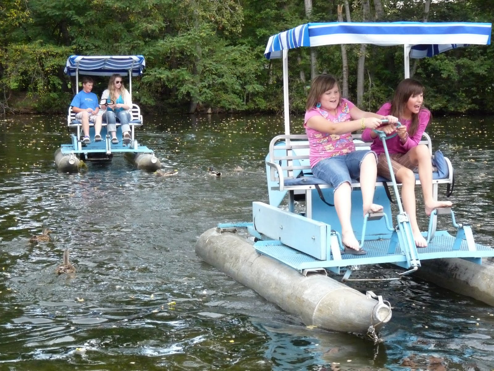 The Boise Smiths Paddle Boats at Julie Davis Park