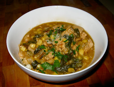 TO CATCH A COOK: Chicken White Bean Chili with Rainbow Swiss Chard