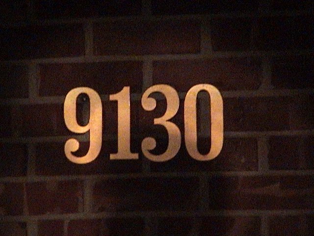 House Address Numbers January 2011