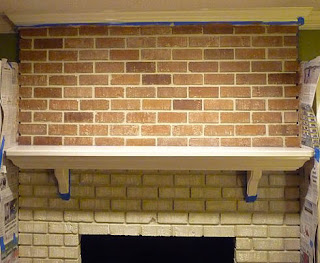 Painting Brick Fireplace