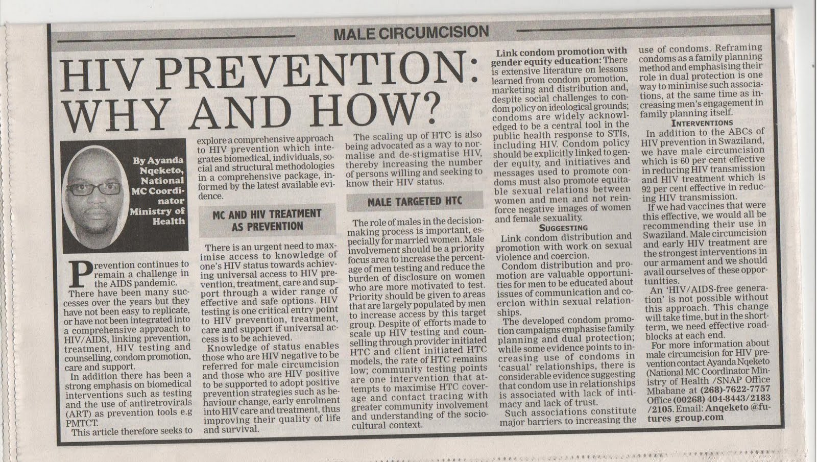 Poglitsh Photos Two Opinions on AIDS