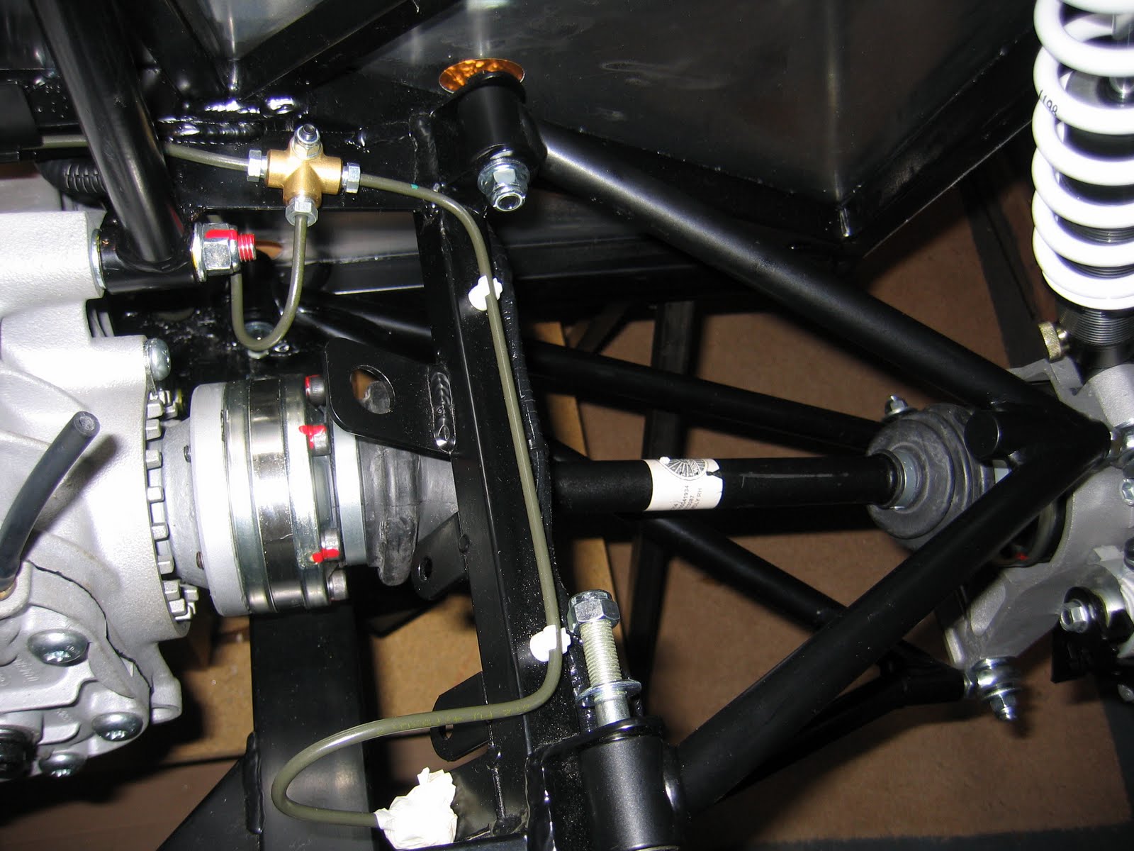 Kevin's Westfield Build Drive Shafts and Hand Brake a completed