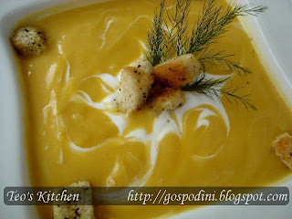 Crema de legume si crutoane