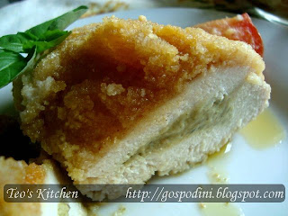 Pui umplut cu mascarpone si pesto