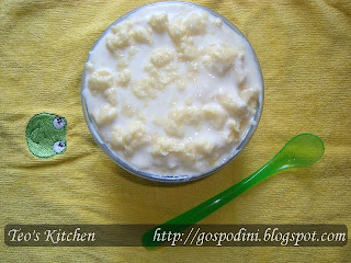 Mamaliguta cu branza si iaurt