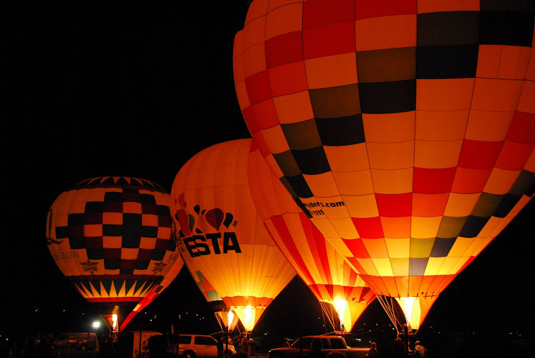"Balloon Glow" Display at Night