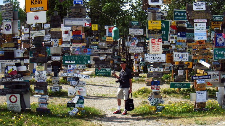 Jerry With "I Was Here" Signs