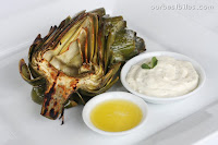 fire roasted artichokes {plus, how to: prep an artichoke}