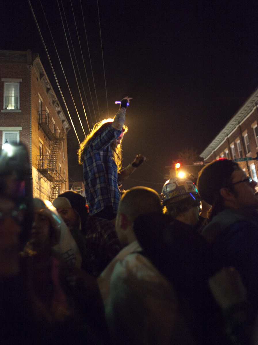 in a grove my first halloween in athens, ohio...