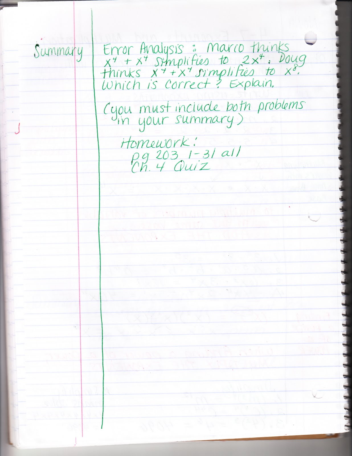 Ms. Jean's Classroom Blog: 4-7 Exponents and Multiplication