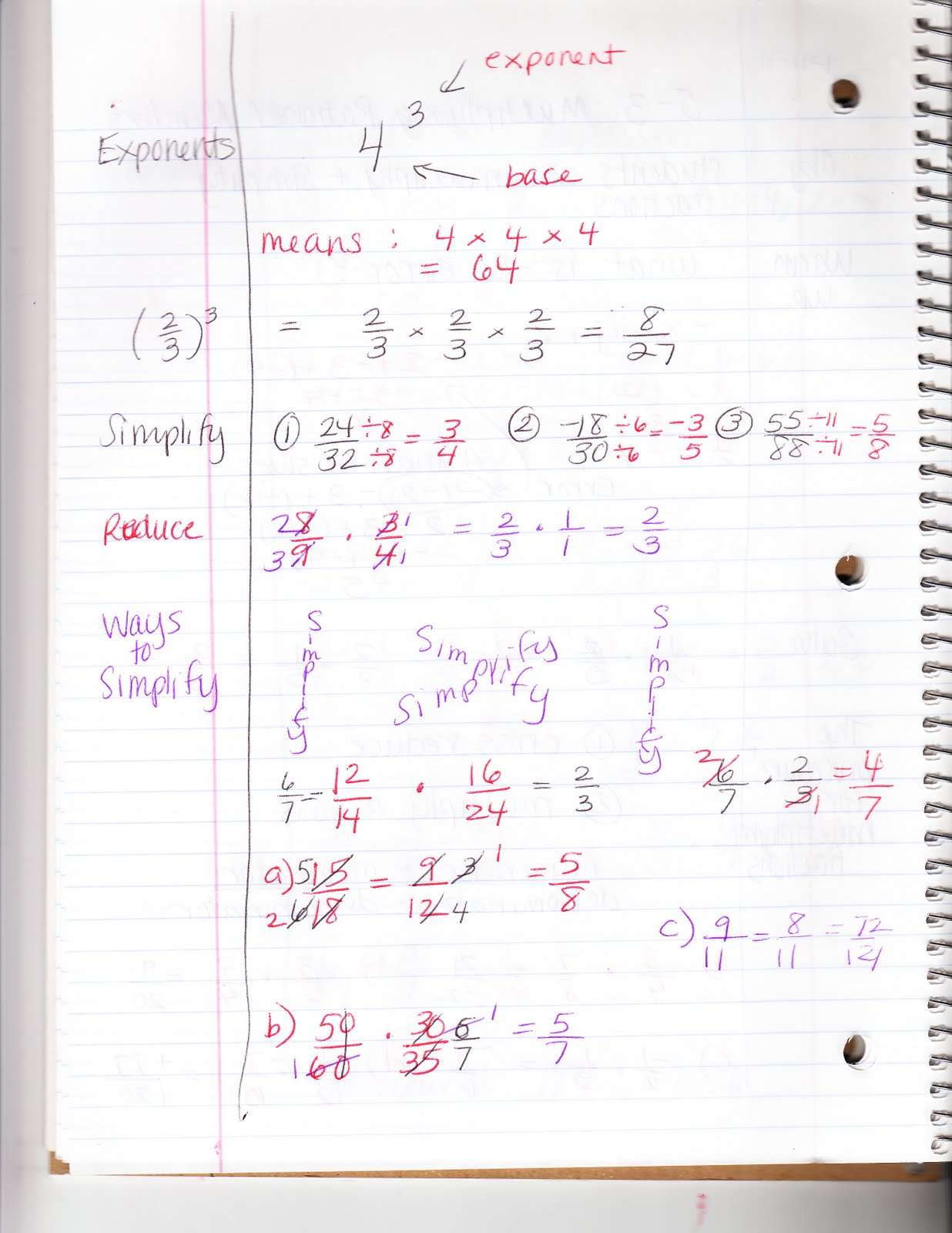 Ms. Jean's Algebra Readiness Blog: 5-3 Multiplying Rational Numbers